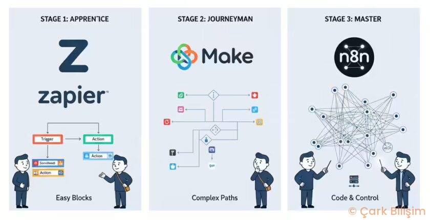 Zapier vs Make vs n8n: The Solopreneur’s Guide to Choosing Your Automation Weapon Zapier vs Make vs n8n: The Solopreneur’s Guide to Choosing Your Automation Weapon